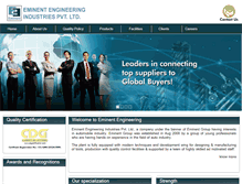 Tablet Screenshot of eminent-engineering.com